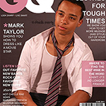 A replica copy of the front of a GQ magazine.